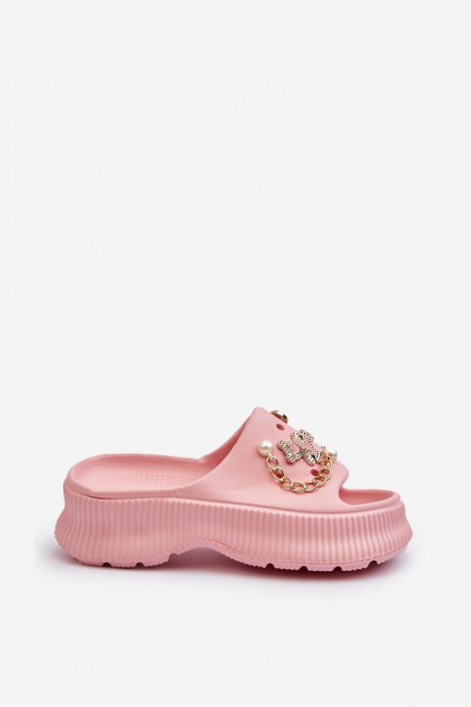 Ciabatte leggere con bellissimi dettagli in rosa Afariana