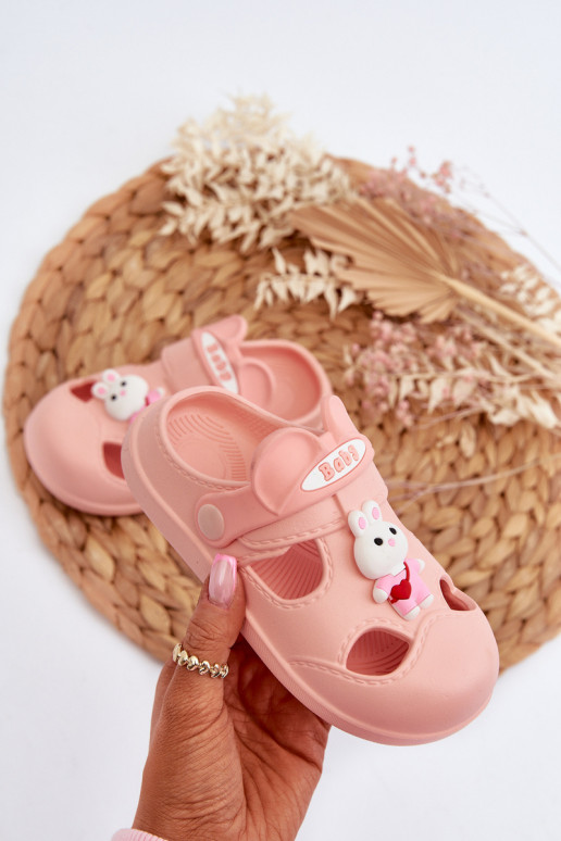 Pantofole Bambini Pantofole leggere con ornamenti colore rosa Opleja