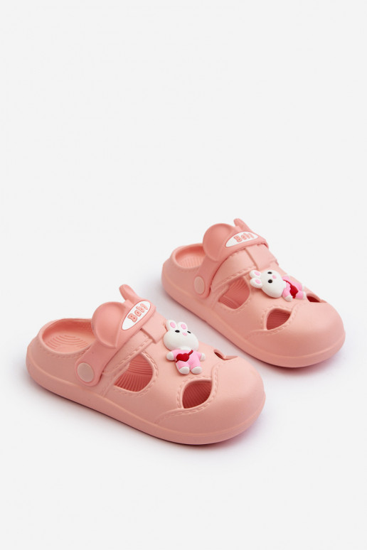 Pantofole Bambini Pantofole leggere con ornamenti colore rosa Opleja