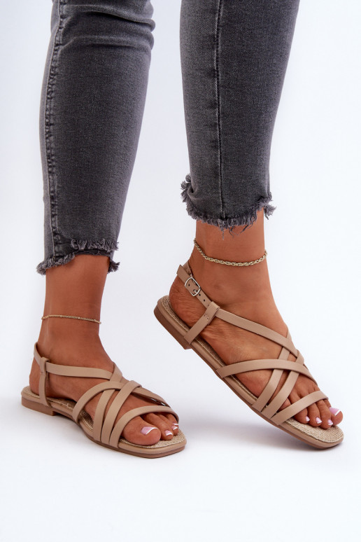 Sandali bassi da donna Big Star NN274012 colore beige