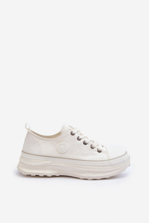 Scarpe da donna con suola massiccia alla moda Big Star NN274126 colore bianco