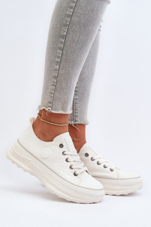 Scarpe da donna con suola massiccia alla moda Big Star NN274126 colore bianco