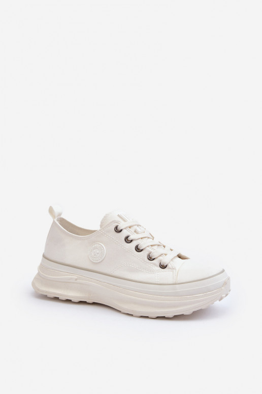 Scarpe da donna con suola massiccia alla moda Big Star NN274126 colore bianco