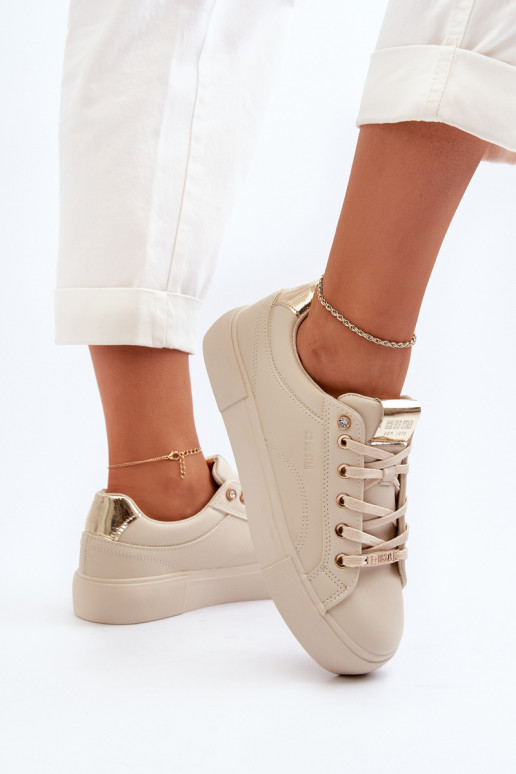 Scarpe da ginnastica modello Big Star NN274210 colore beige