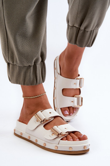 Infradito da donna con plateau Big Star NN274081 bianco