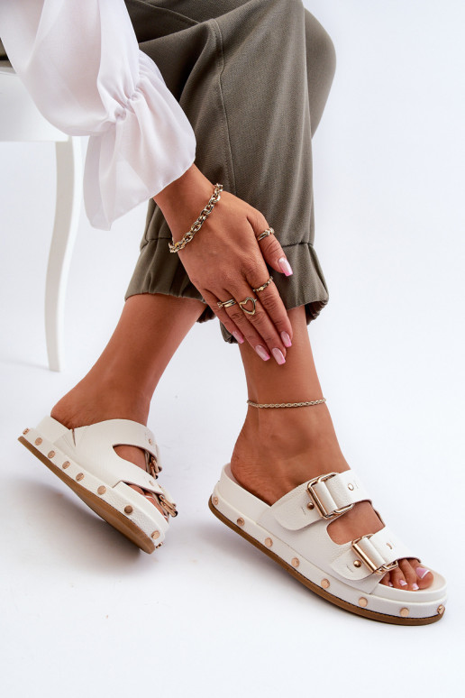 Infradito da donna con plateau Big Star NN274081 bianco