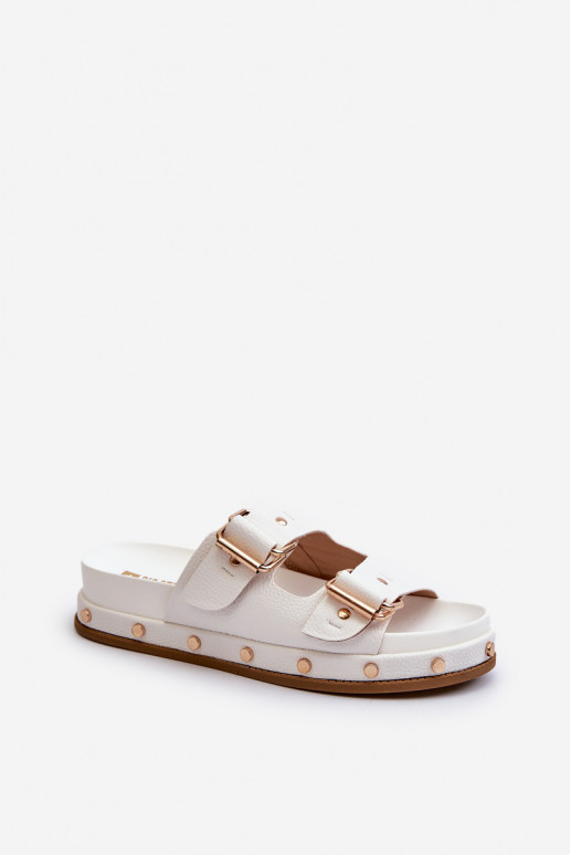 Infradito da donna con plateau Big Star NN274081 bianco