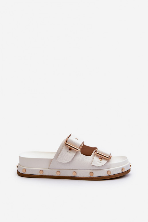 Infradito da donna con plateau Big Star NN274081 bianco