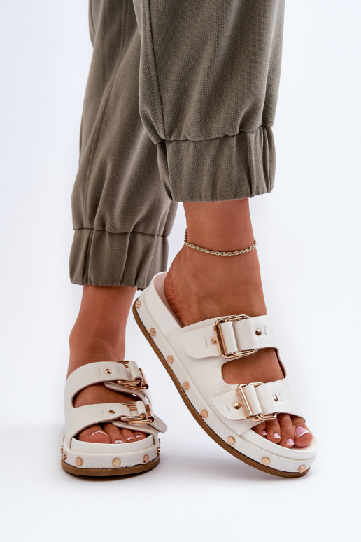 Infradito da donna con plateau Big Star NN274081 bianco