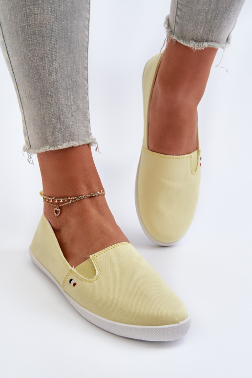 Scarpe sportive per il tempo libero Slip-On colore giallo Adrancia