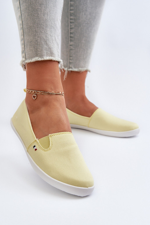 Scarpe sportive per il tempo libero Slip-On colore giallo Adrancia