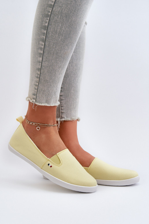 Scarpe sportive per il tempo libero Slip-On colore giallo Adrancia