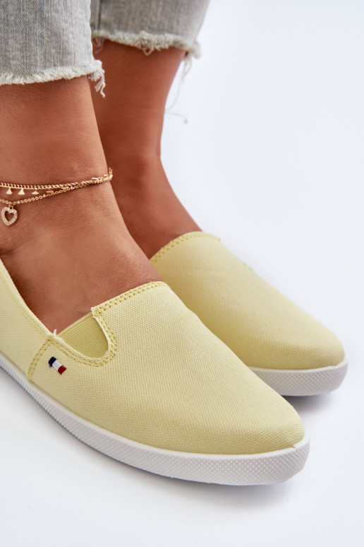 Scarpe sportive per il tempo libero Slip-On colore giallo Adrancia