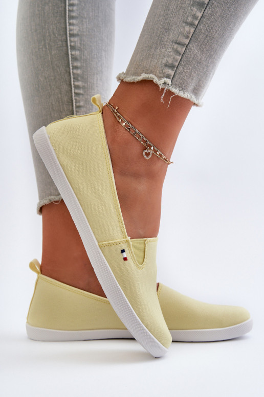 Scarpe sportive per il tempo libero Slip-On colore giallo Adrancia
