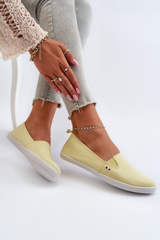 Scarpe sportive per il tempo libero Slip-On colore giallo Adrancia