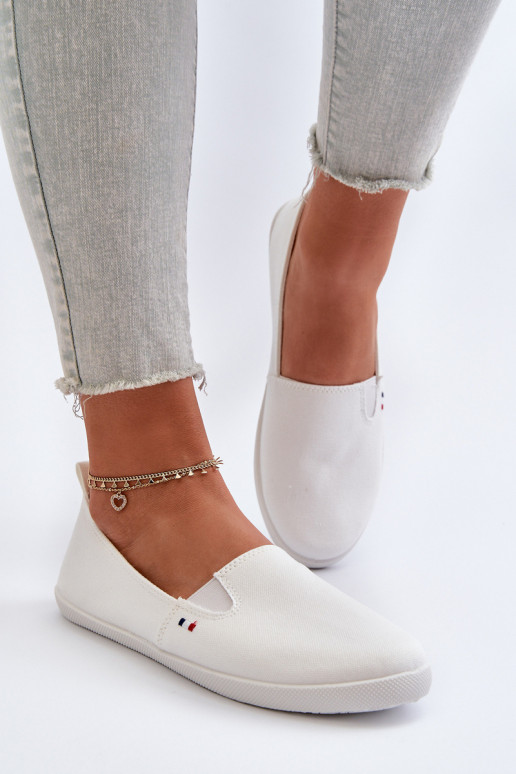 Scarpe casual da ginnastica Slip-On colore bianco Adrancia