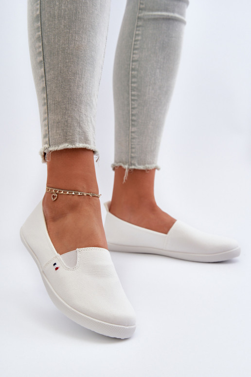 Scarpe casual da ginnastica Slip-On colore bianco Adrancia