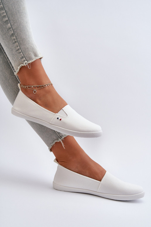 Scarpe casual da ginnastica Slip-On colore bianco Adrancia