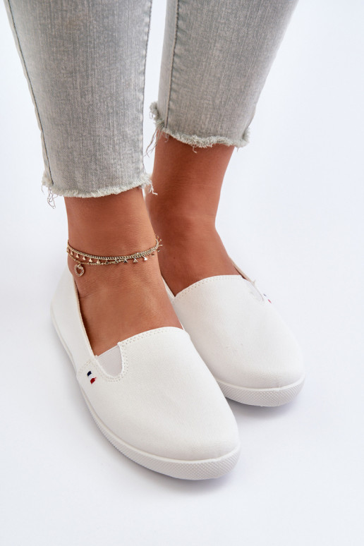Scarpe casual da ginnastica Slip-On colore bianco Adrancia