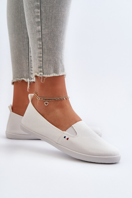 Scarpe casual da ginnastica Slip-On colore bianco Adrancia