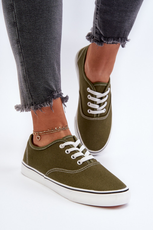 Sneakers Sneakers modello classico in colore kaki Olvali