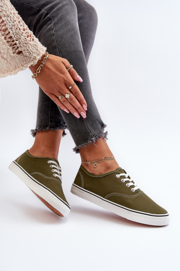 Sneakers Sneakers modello classico in colore kaki Olvali 2