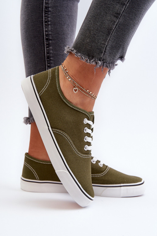 Sneakers Sneakers modello classico in colore kaki Olvali