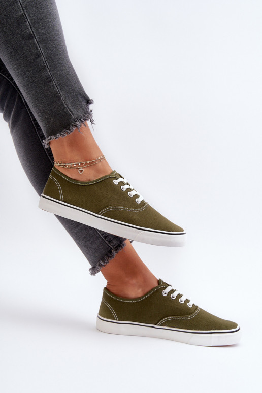 Sneakers Sneakers modello classico in colore kaki Olvali