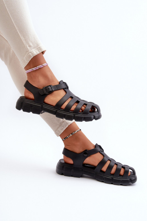 Sandali infradito leggeri colore nero Gasaria