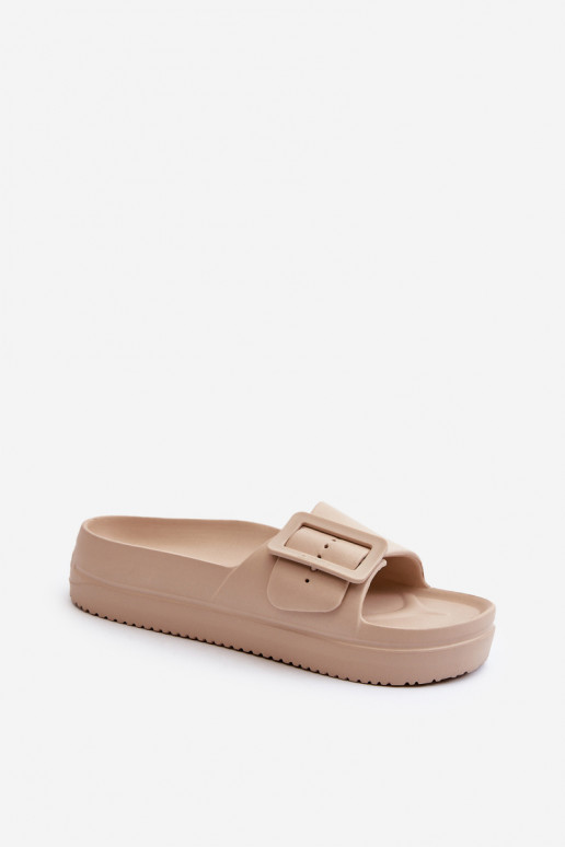 Big Star NN274A666 sandali leggeri con plateau e fibbie beige