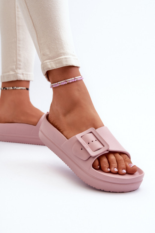 Big Star NN274A663 sandali leggeri con plateau e fibbie in colore rosa