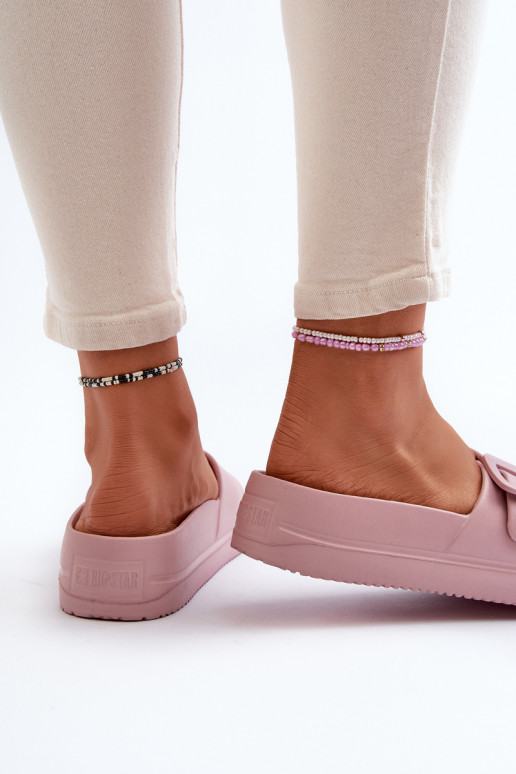 Big Star NN274A663 sandali leggeri con plateau e fibbie in colore rosa