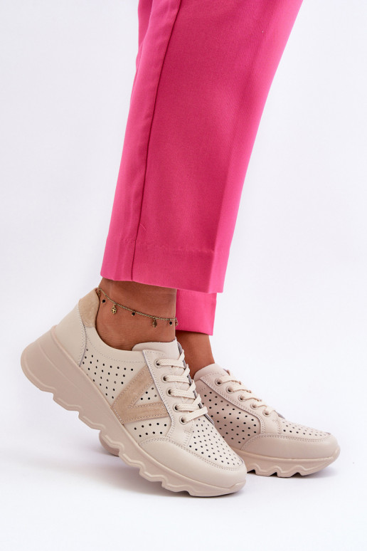 scarpe sportive Eleonori beige
