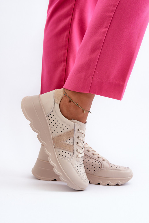 scarpe sportive Eleonori beige