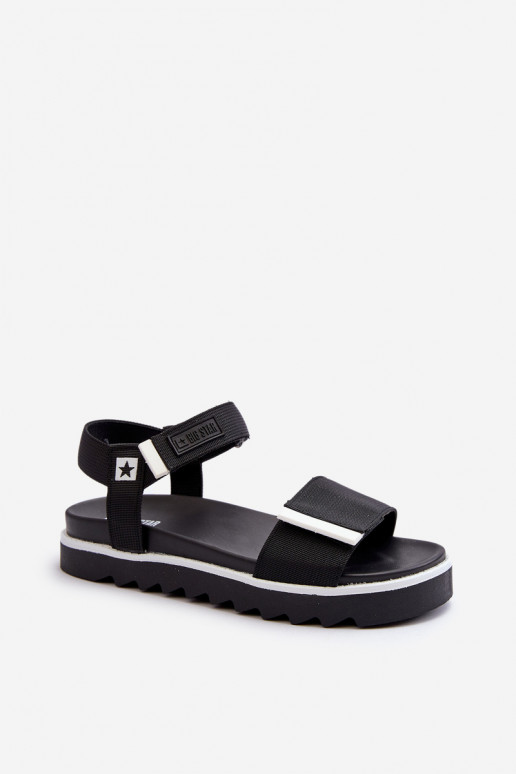 Sandali da donna con plateau Big Star NN274778 colore nero