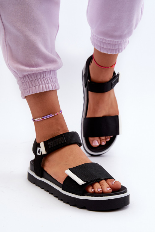 Sandali da donna con plateau Big Star NN274778 colore nero
