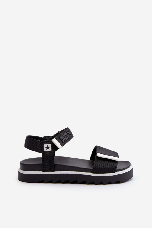 Sandali da donna con plateau Big Star NN274778 colore nero