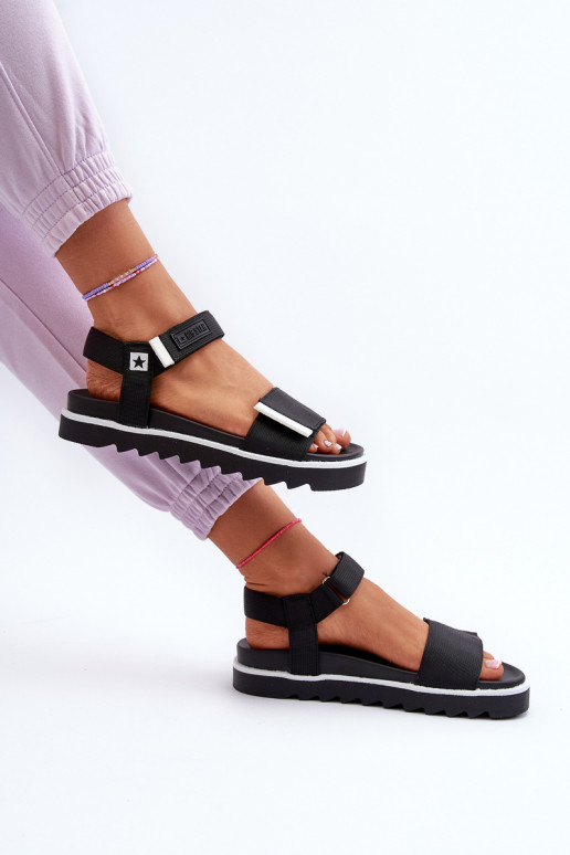 Sandali da donna con plateau Big Star NN274778 colore nero