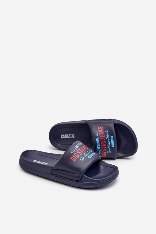 Pantofole leggere Pantofole per bambini Big Star NN374516 blu scuro