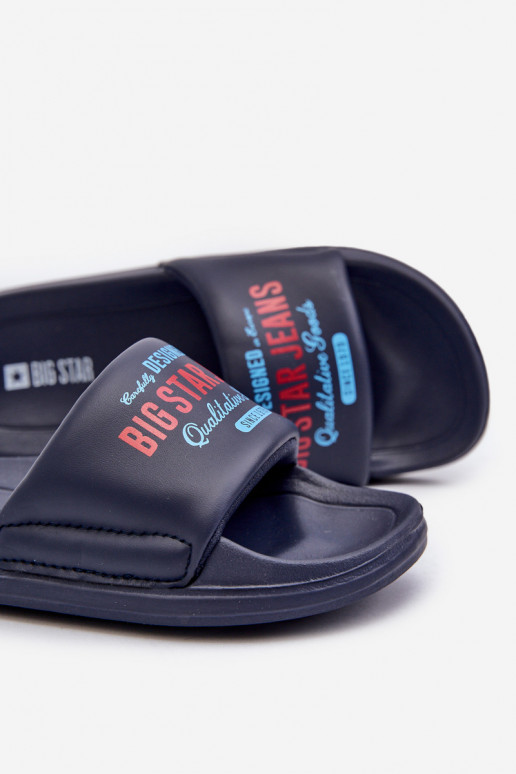 Pantofole leggere Pantofole per bambini Big Star NN374516 blu scuro