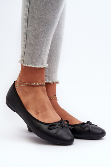 Ballerine Eko con nastri in colore nero Sandelal 2