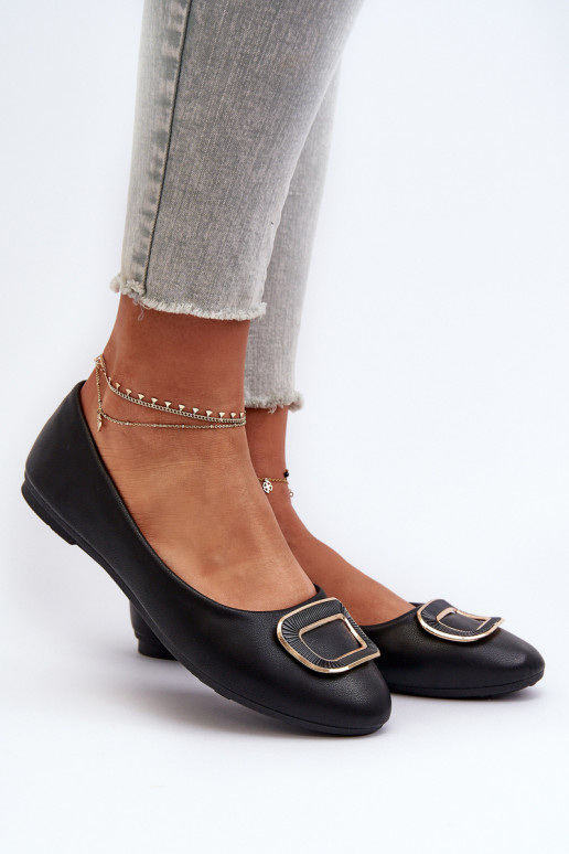 Ballerine con ornamenti Eko nero Enicoria