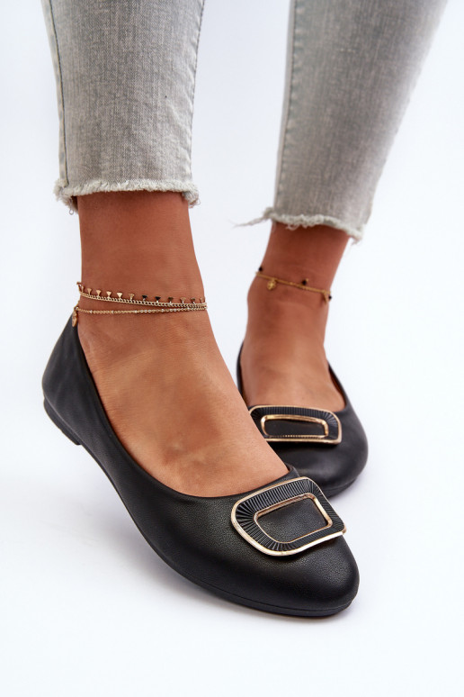 Ballerine con ornamenti Eko nero Enicoria