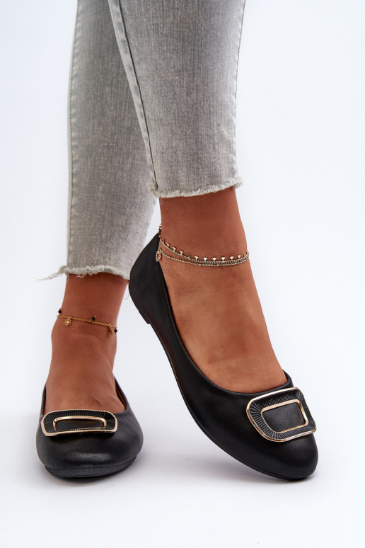 Ballerine con ornamenti Eko nero Enicoria