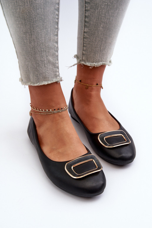 Ballerine con ornamenti Eko nero Enicoria