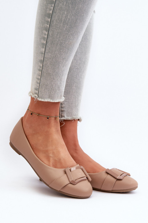Ballerine con cinturini Eco beige Cadwenla