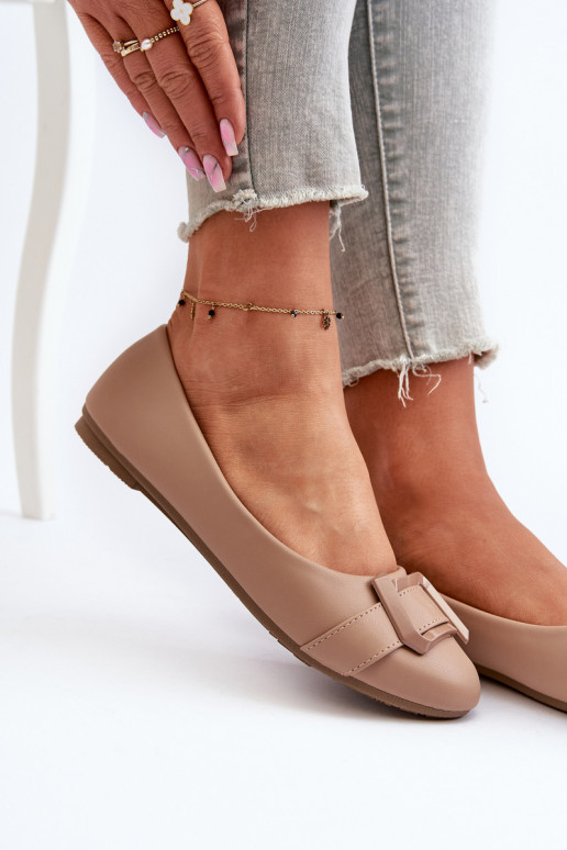 Ballerine con cinturini Eco beige Cadwenla