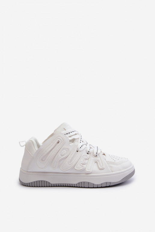 Scarpe modello sneakers realizzate in eco pelle nel colore bianco Berilla