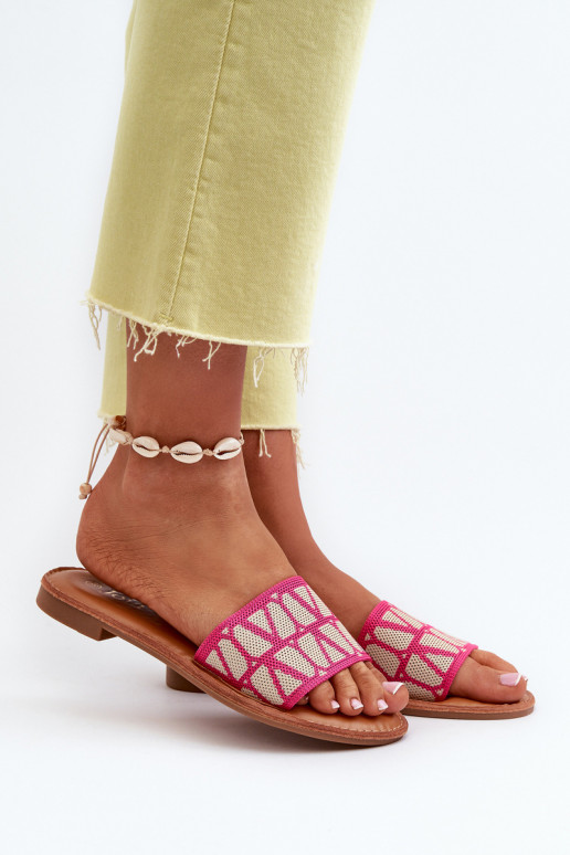 Infradito da donna con tacco largo rosa Traivea Infradito da donna con tacco largo rosa Traivea