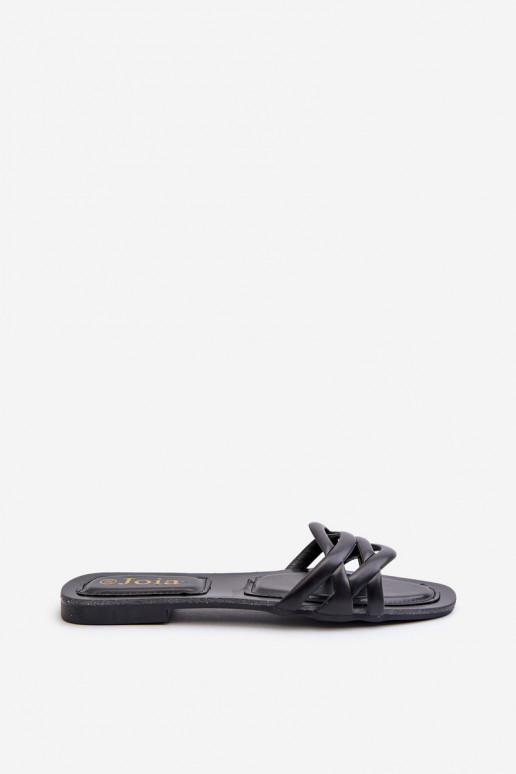 Ciabatte da donna Eko con tacco largo in colore nero Moldela Ciabatte da donna Eko con tacco largo in colore nero Moldela